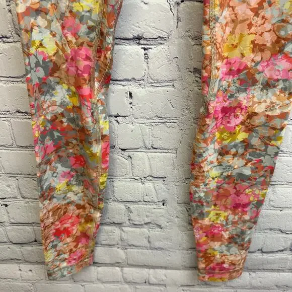 Lululemon Align Highrise Pant 25" Inflorescence Floral Leggings Yoga Nulu Size 4 - Picture 3 of 8